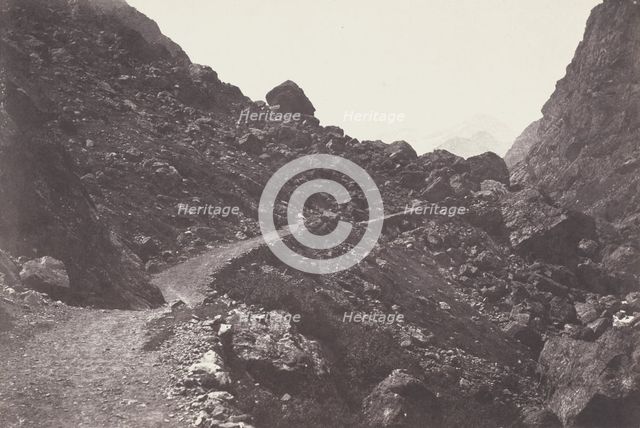 Saint-Sauveur. Sentier du chaos conduisant à Gavarnie (Saint-Sauveur. The Path to Chaos..., 1853. Creator: Joseph Vigier.