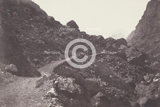 Saint-Sauveur. Sentier du chaos conduisant à Gavarnie (Saint-Sauveur. The Path to Chaos..., 1853. Creator: Joseph Vigier.