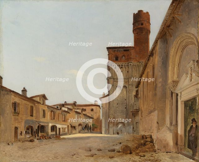 Saint Salvi Church, Albi, 1830/40. Creator: Pierre Achille Poirot.