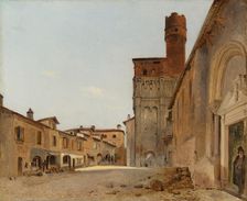 Saint Salvi Church, Albi, 1830/40. Creator: Pierre Achille Poirot