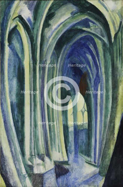 Saint Séverin No. 5. The Rainbow, 1909-1910. Artist: Delaunay, Robert (1885–1941)