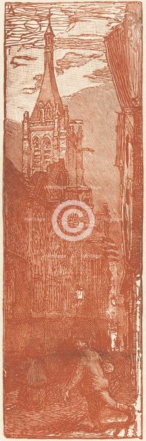 Saint-Severin, published 1901. Creator: Auguste Lepere.