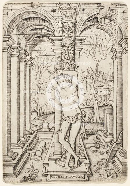 Saint Sebastian, 1500/10. Creator: Nicoletto da Modena.