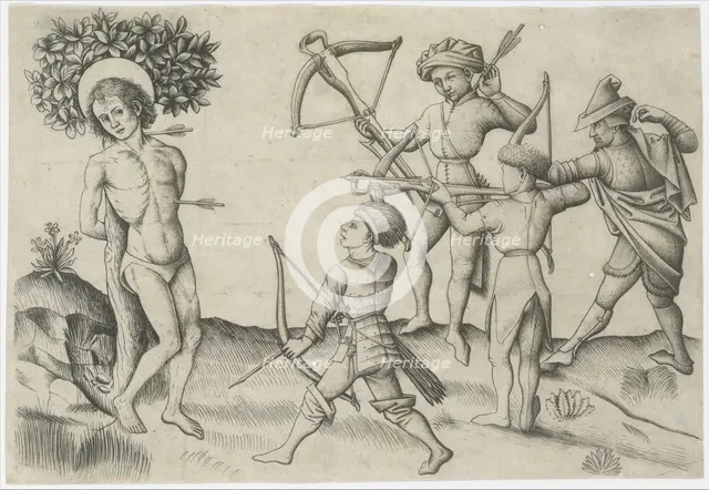 Saint Sebastian, 15th century. Creator: Master of the Playing Cards.