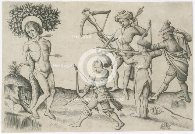 Saint Sebastian, 15th century. Creator: Master of the Playing Cards.