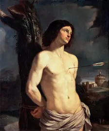 Saint Sebastian 1642. Artist: Guercino