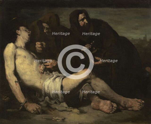 Saint Sebastian, Martyr, c1865. Creator: Theodule Ribot.