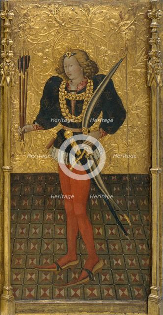 Saint Sebastian. Artist: Ferrer, Jaume (active 1430-1461)