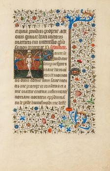 Saint Sebastian; Book of Hours, about 1440-1450. Creator: Workshop of the Bedford Master