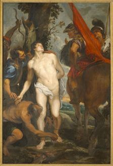 Saint Sebastian Bound for Martyrdom, c. 1620. Creator: Dyck, Sir Anthony van (1599-1641)