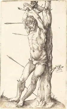 Saint Sebastian Bound to the Tree, 1500/1501. Creator: Albrecht Durer