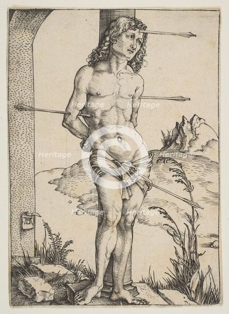 Saint Sebastian Bound to the Column, ca. 1499. Creator: Albrecht Durer.