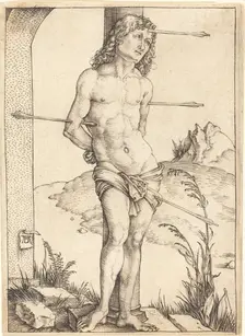 Saint Sebastian Bound to the Column, probably 1498/1499. Creator: Albrecht Durer
