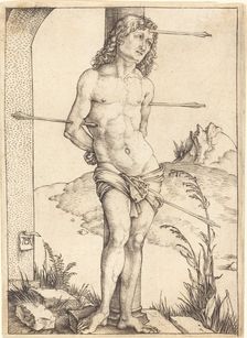 Saint Sebastian Bound to the Column, probably 1498/1499. Creator: Albrecht Durer