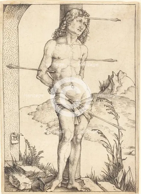 Saint Sebastian Bound to the Column, probably 1498/1499. Creator: Albrecht Durer.