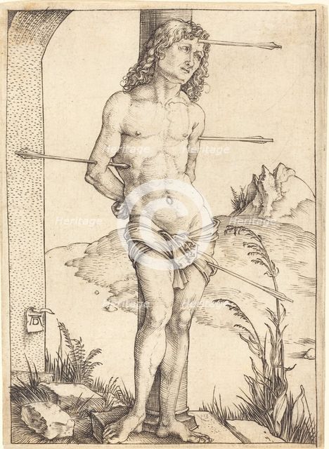 Saint Sebastian Bound to the Column, probably 1498/1499. Creator: Albrecht Durer.