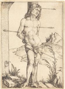 Saint Sebastian Bound to the Column, probably 1498/1499. Creator: Albrecht Durer
