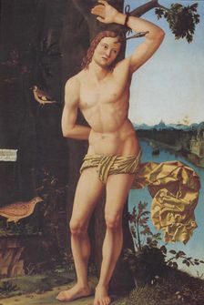 Saint Sebastian, c. 1519. Artist: Araldi, Josaphat (active c. 1520)