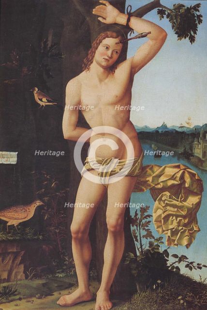 Saint Sebastian, c. 1519. Artist: Araldi, Josaphat (active c. 1520)