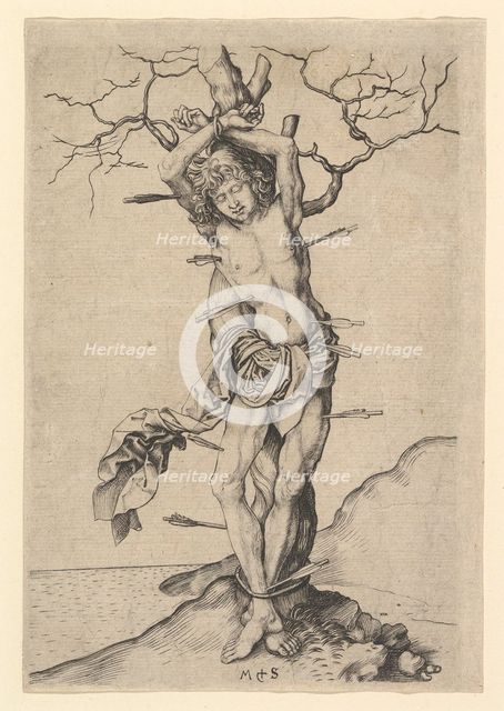 Saint Sebastian, ca. 1435-1491. Creator: Martin Schongauer.