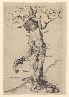 Saint Sebastian, ca. 1435-1491. Creator: Martin Schongauer