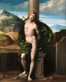 Saint Sebastian, ca 1521-1525. Creator: Garofalo, Benvenuto Tisi da (1481-1559)