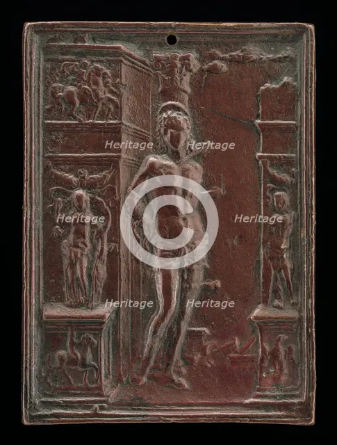Saint Sebastian, late 15th - early 16th century. Creator: Moderno.
