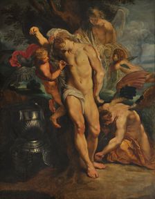Saint Sebastian Tended by Angels