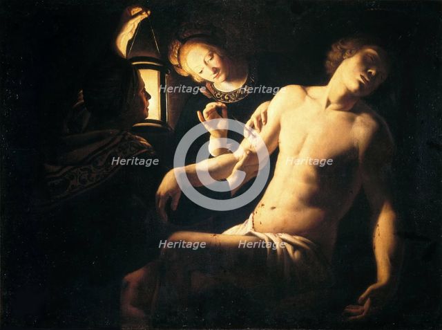 Saint Sebastian Tended by Saint Irene, 1620-1635 . Creator: Bigot, Trophime (1597-1650).