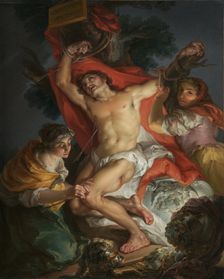 Saint Sebastian Tended by Saint Irene, 1795-1800. Creator: Vicente Lopez y Portana