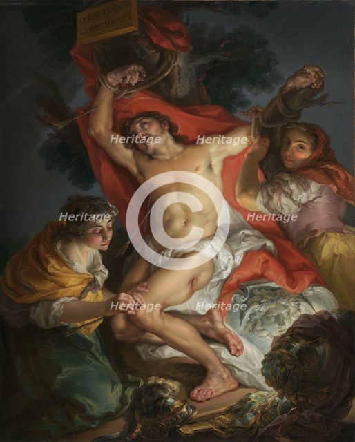 Saint Sebastian Tended by Saint Irene, 1795-1800. Creator: Vicente Lopez y Portana.