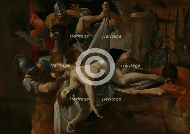 Saint Sebastian Thrown into the Cloaca Maxima, 1612. Creator: Lodovico Carracci.