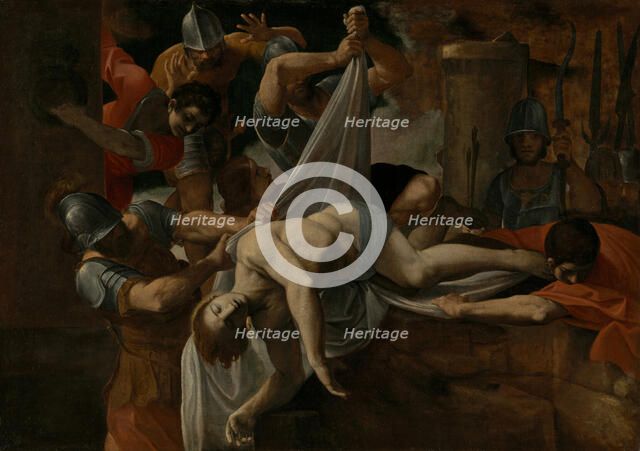 Saint Sebastian Thrown into the Cloaca Maxima, 1612. Creator: Lodovico Carracci.