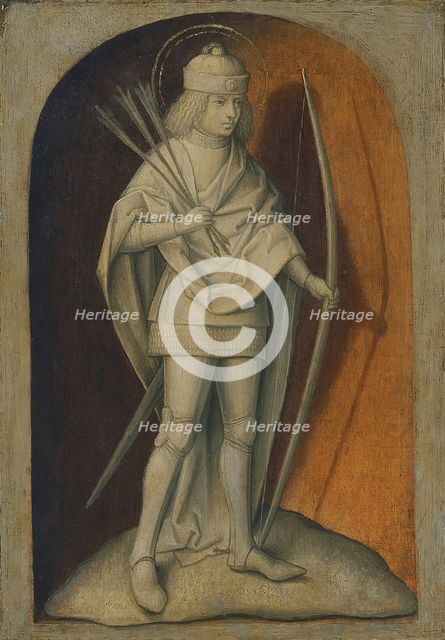 Saint Sebastian (verso), 1480. Creator: Master of the Magdalen Legend.