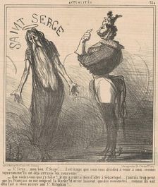 Saint Serge ... Mon bon Saint Serge!, 19th century. Creator: Honore Daumier
