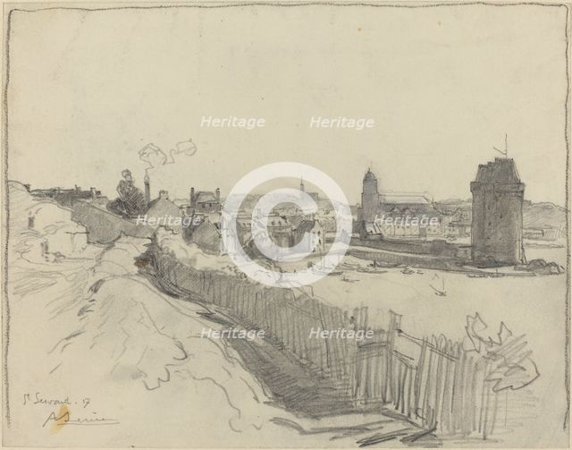 Saint Servan, 1917. Creator: Auguste Lepere.