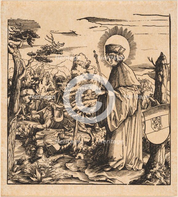 Saint Sigebert of Austrasia, . Creator: Burgkmair; Hans; the Elder (1473-1531).