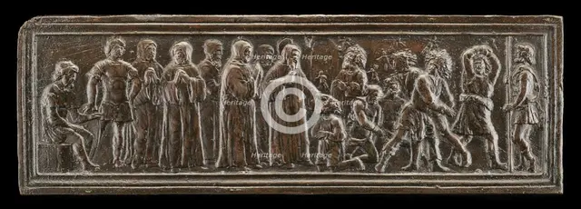 Saint Simeon of Polirone in Jerusalem, Exorcising Demons from Men Possessed, model probably c. 1516; Creator: Bartolomeo Spani.
