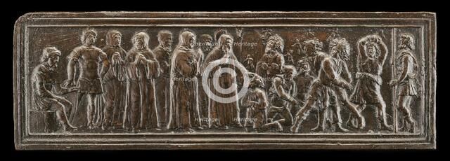 Saint Simeon of Polirone in Jerusalem, Exorcising Demons from Men Possessed, model probably c. 1516; Creator: Bartolomeo Spani.