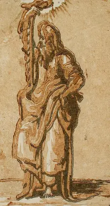 Saint Simon, between circa 1539 and circa 1540s. Creators: Parmigianino, Andrea Andreani