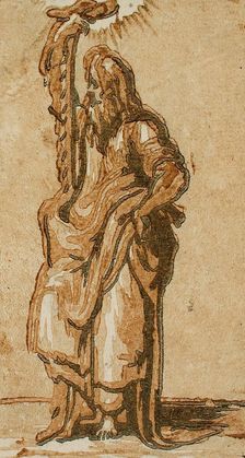 Saint Simon, between circa 1539 and circa 1540s. Creators: Parmigianino, Andrea Andreani
