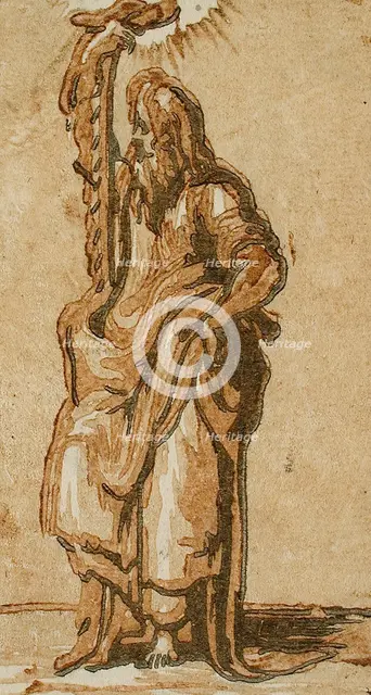Saint Simon, between circa 1539 and circa 1540s. Creators: Parmigianino, Andrea Andreani.