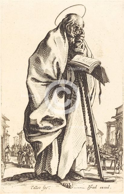 Saint Simon, published 1631. Creator: Jacques Callot.