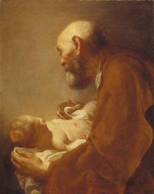 Saint Simon with the Christ Child, 18th century. Creator: Angeli, Giuseppe (1712-1798)