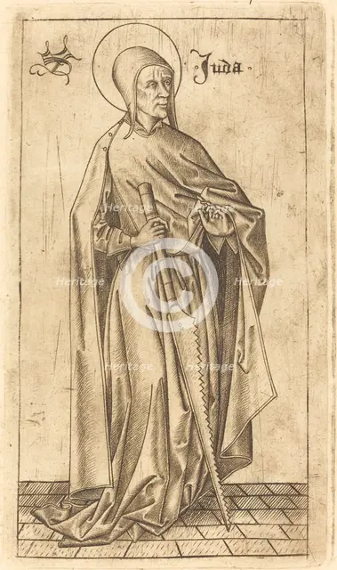 Saint Simon Zelotes (?) or Saint Judas Thaddeus (?), c. 1470/1480. Creator: Israhel van Meckenem.