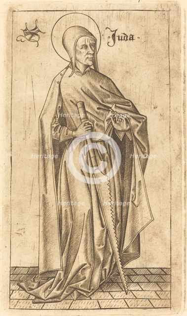 Saint Simon Zelotes (?) or Saint Judas Thaddeus (?), c. 1470/1480. Creator: Israhel van Meckenem.