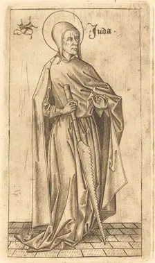 Saint Simon Zelotes (?) or Saint Judas Thaddeus (?), c. 1470/1480. Creator: Israhel van Meckenem