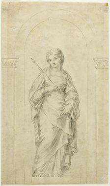 Saint Standing in a Niche, n.d. Creator: Unknown