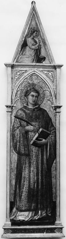 Saint Stephen (with the Angel of the Annunciation). Creator: Martino di Bartolomeo di Biagio