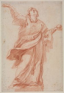Saint Stephen in Ecstasy, second third 1700s. Creator: Edmé Bouchardon (French, 1698-1762)